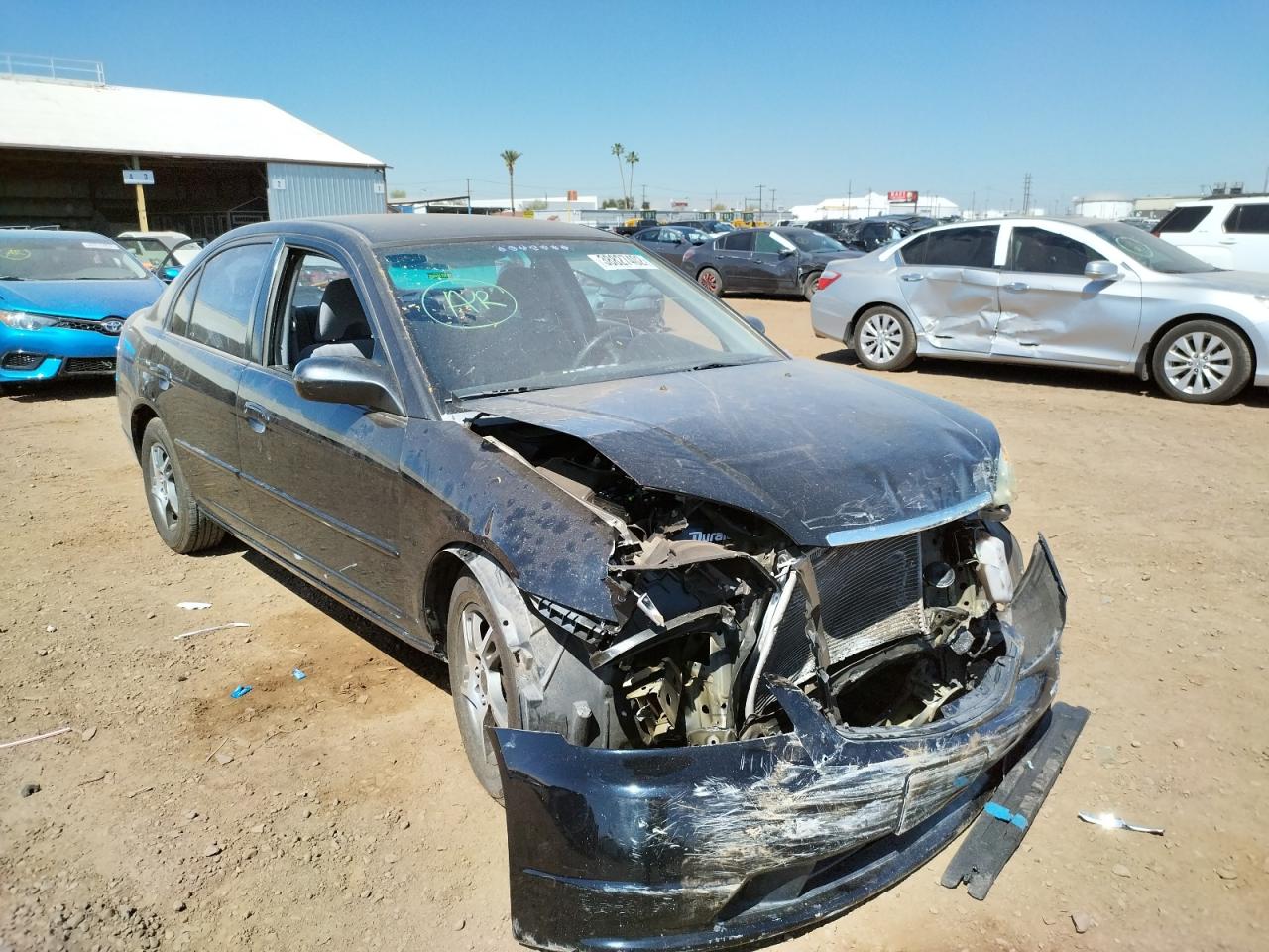 HONDA CIVIC LX 2003 with VIN 2HGES16553H589766 - Photo from auction