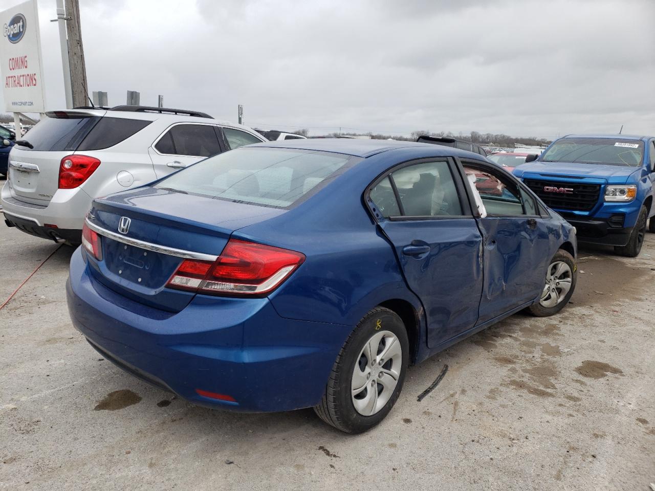 Photo 4 from auction – 2013 HONDA CIVIC LX with VIN 2HGFB2F53DH587137