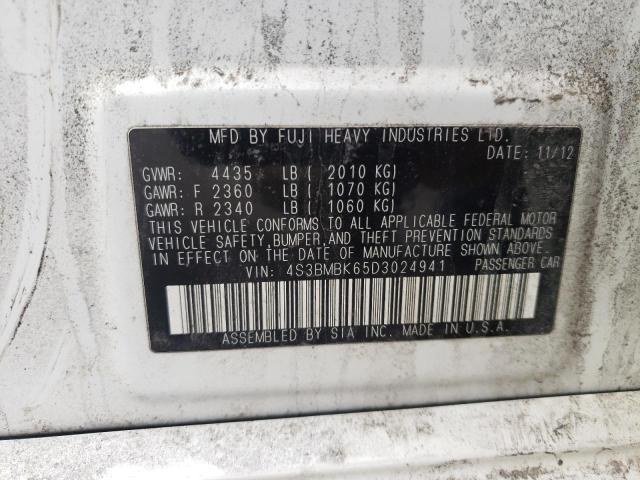Photo 10 from auction – 2013 SUBARU LEGACY 2.5 with VIN 4S3BMBK65D3024941