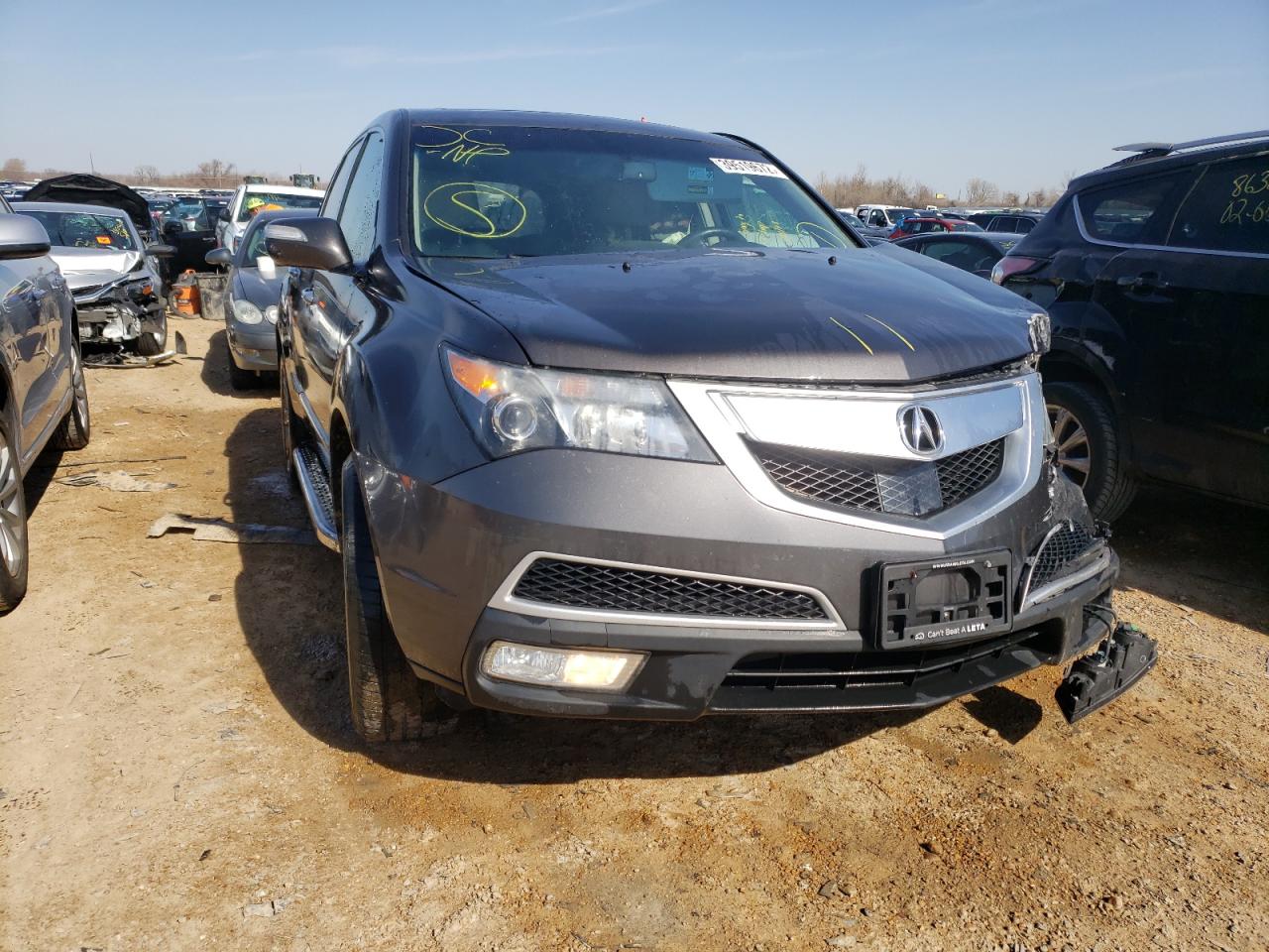 ACURA MDX ADVANC 2012 with VIN 2HNYD2H85CH539396 - Photo from auction