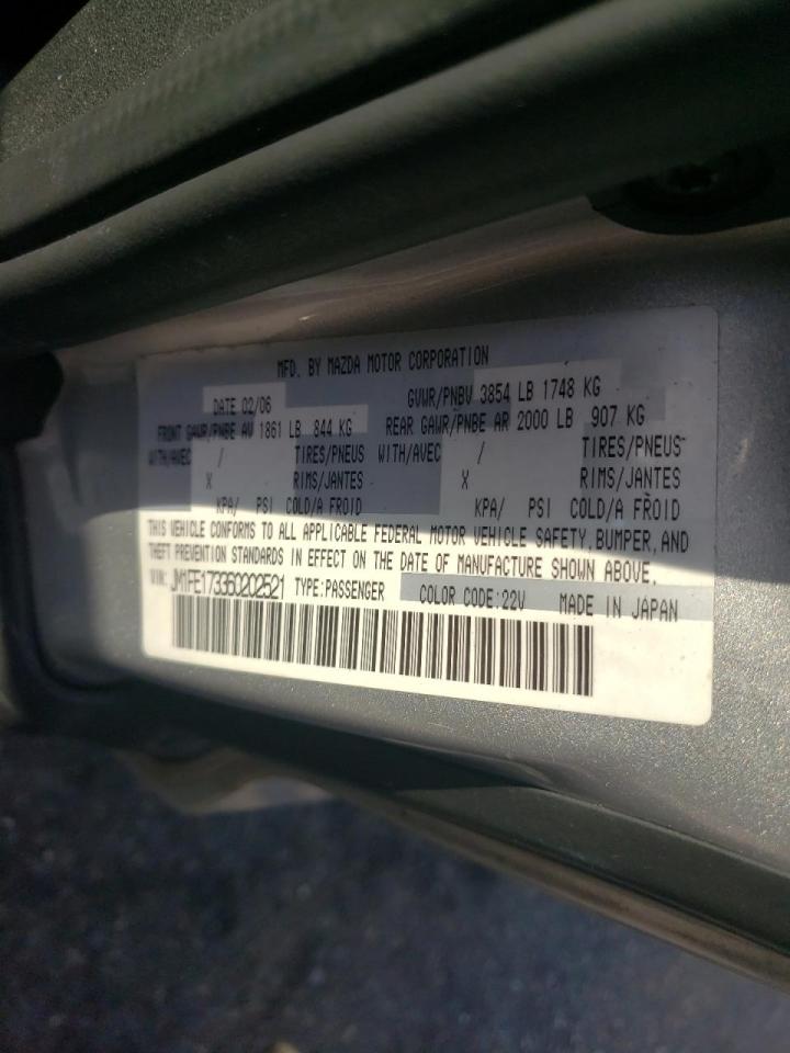 Photo 10 from auction – 2006 MAZDA RX8 with VIN JM1FE173360202521