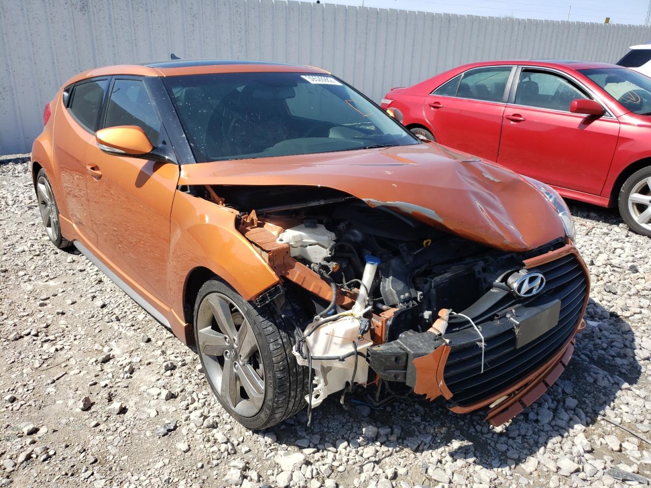 HYUNDAI VELOSTER T 2015 with VIN KMHTC6AE2FU218312 - Photo from auction