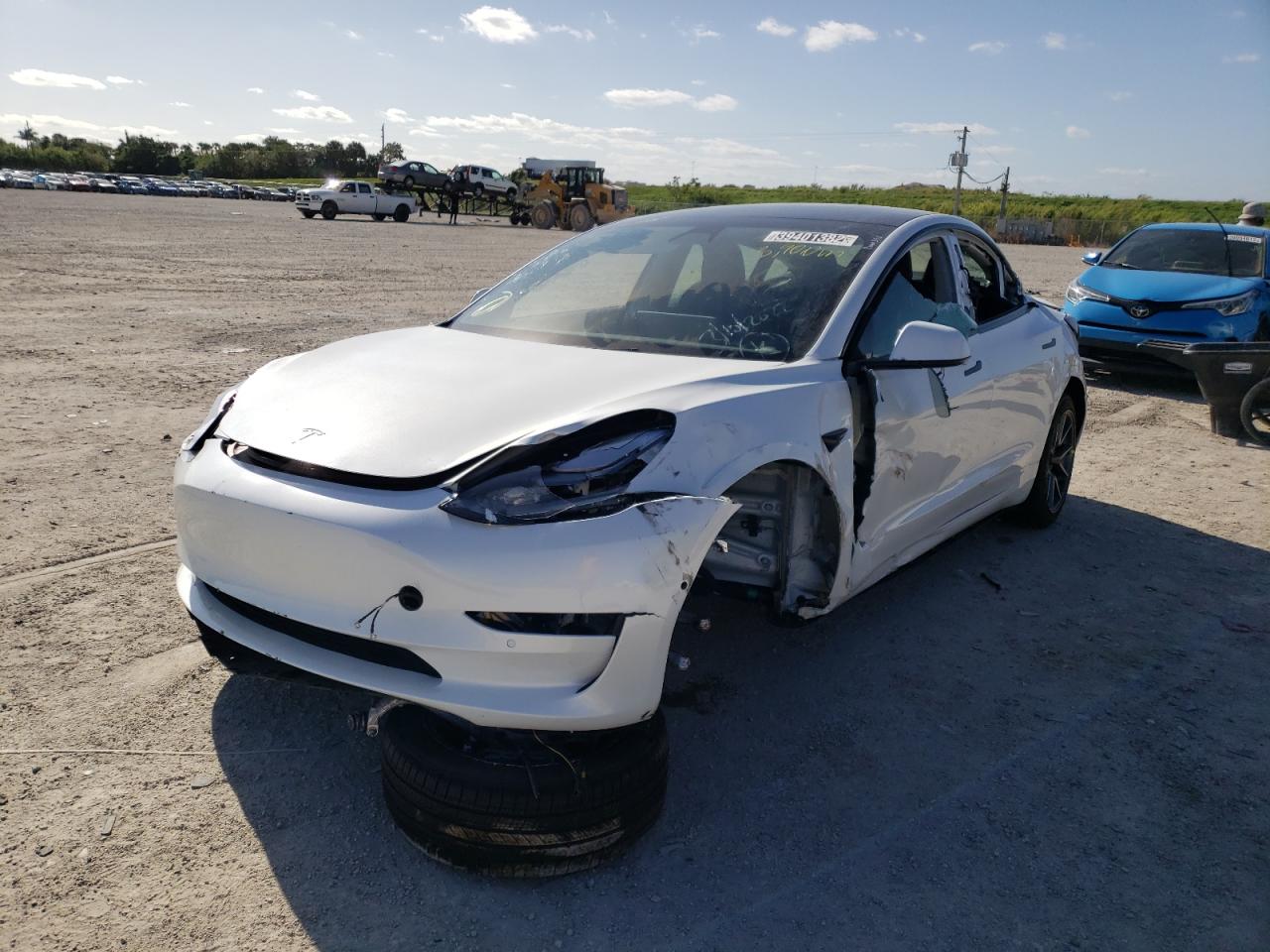 Photo 2 from auction – 2021 TESLA MODEL 3 with VIN 5YJ3E1EA4MF087141