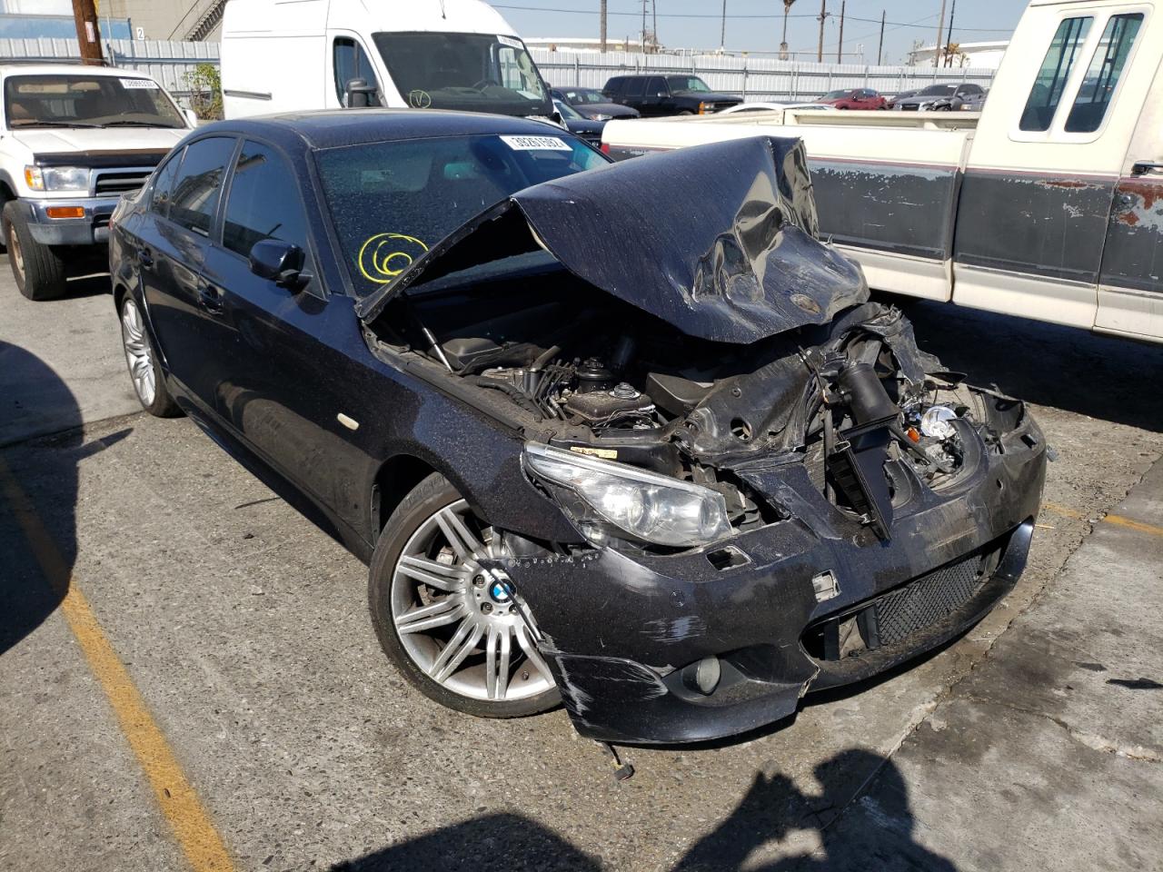 BMW 550 I 2009 with VIN WBANW53599CT55332 - Photo from auction