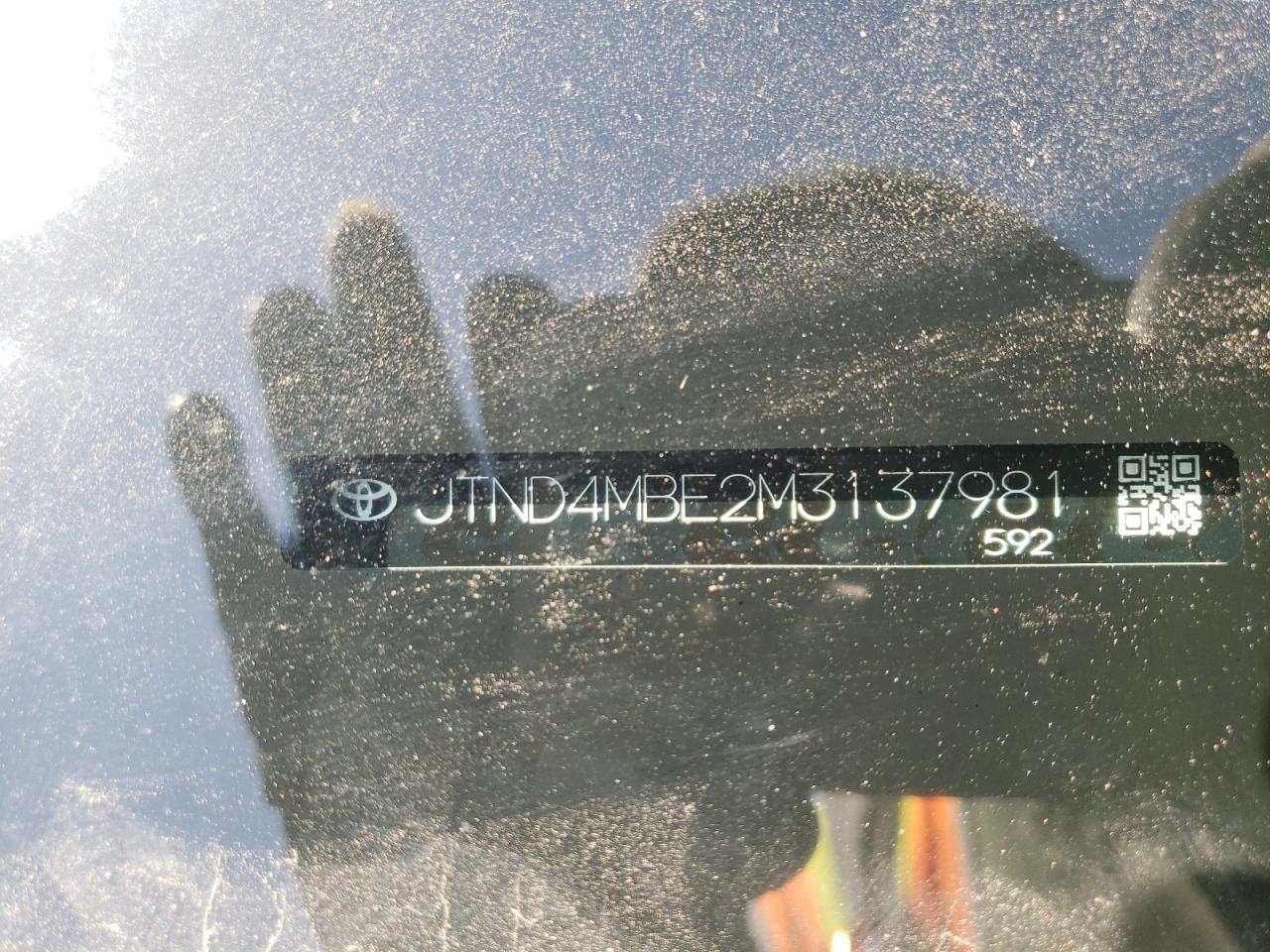 Photo 10 from auction – 2021 TOYOTA COROLLA SE with VIN JTND4MBE2M3137981