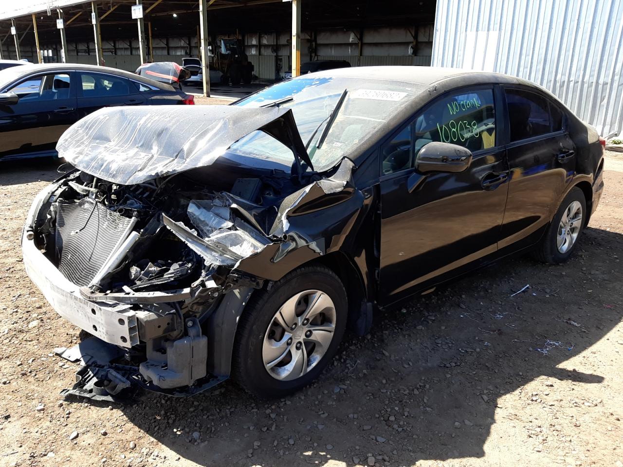 Photo 2 from auction – 2015 HONDA CIVIC LX with VIN 19XFB2F59FE084130
