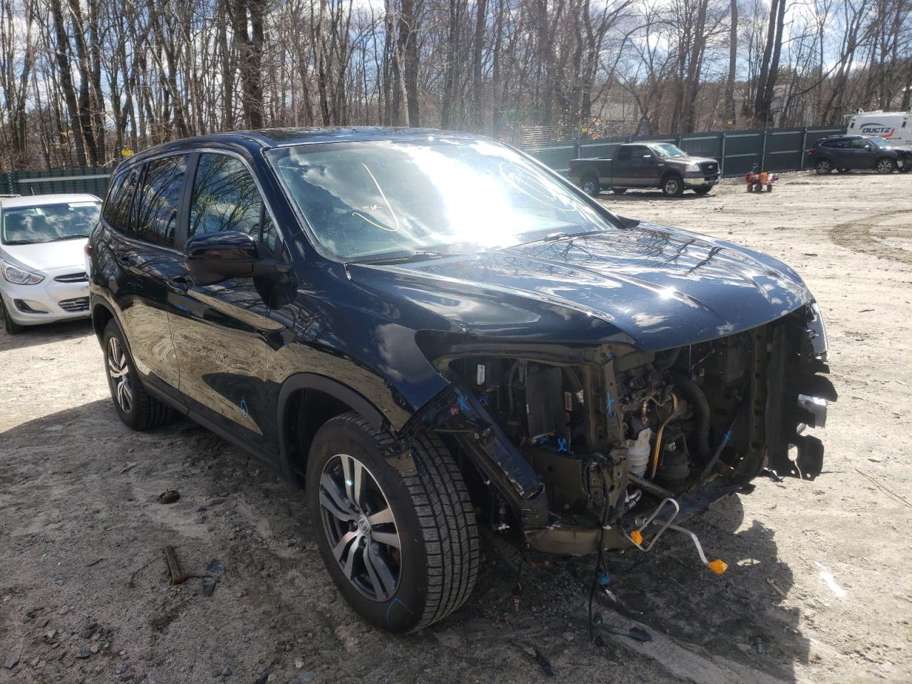 Photo 1 from auction – 2018 HONDA PILOT EXL with VIN 5FNYF6H53JB007581