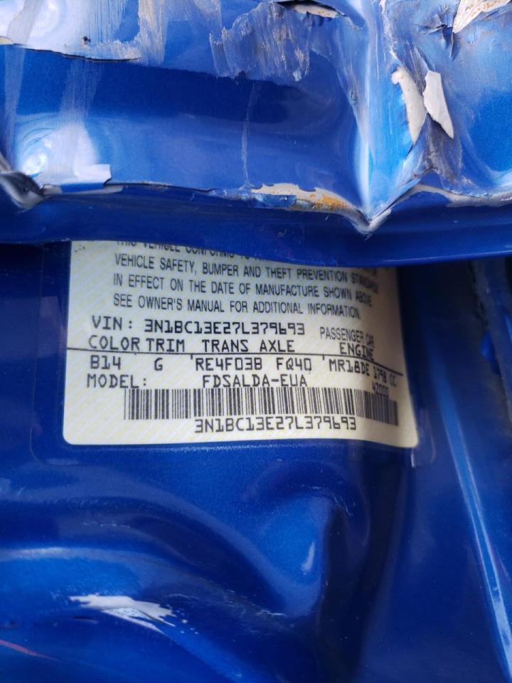 Zdjęcie 10 z aukcji – 2007 NISSAN VERSA S z VIN 3N1BC13E27L379693