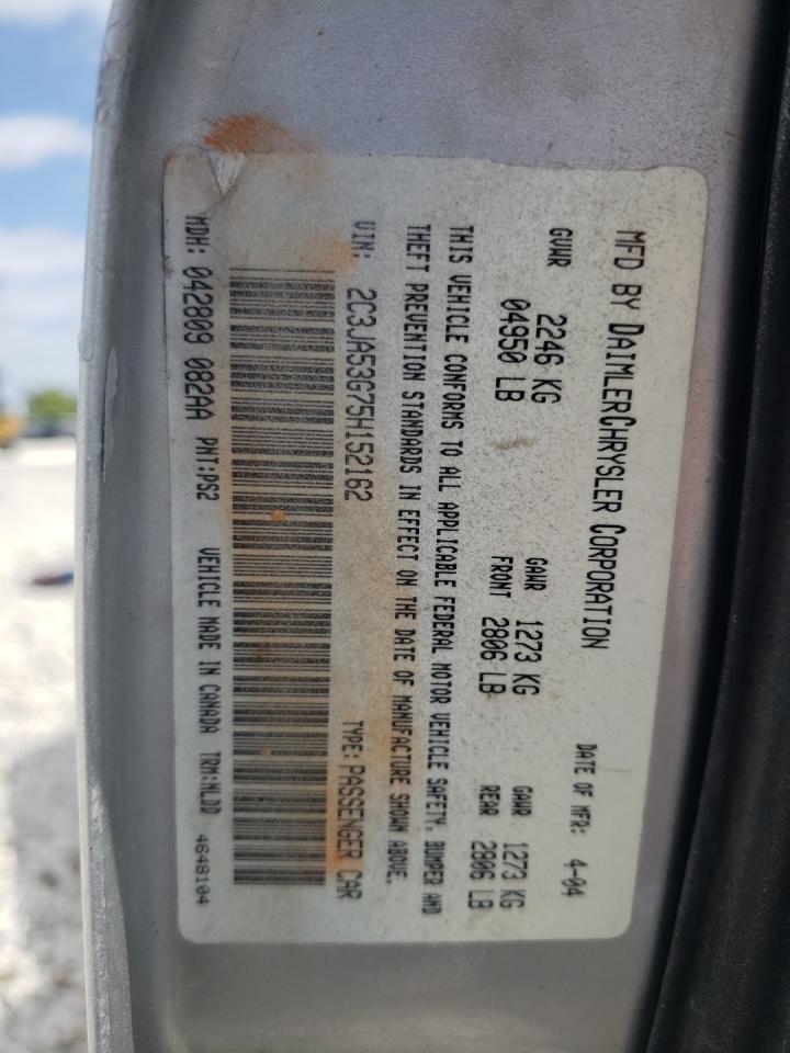 Photo 10 from auction – 2005 CHRYSLER 300 TOURIN with VIN 2C3JA53G75H152162