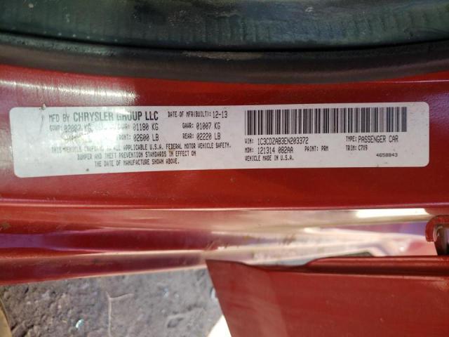 Photo 10 from auction – 2014 DODGE AVENGER SE with VIN 1C3CDZAB3EN203372