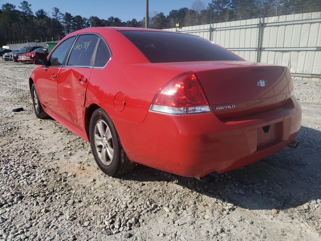 Photo 3 from auction – 2012 CHEVROLET IMPALA LS with VIN 2G1WF5E30C1147641