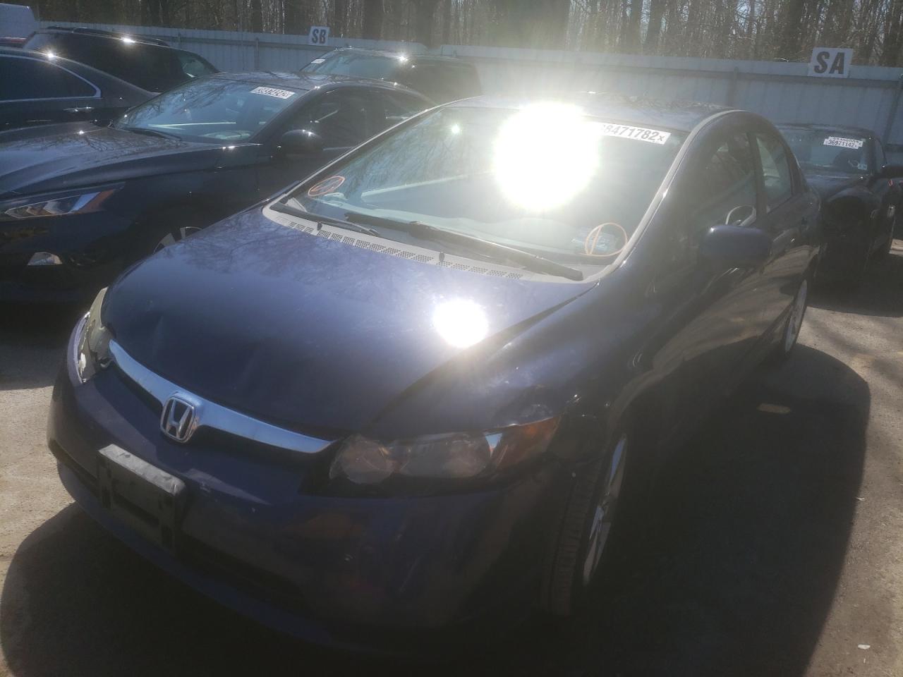 Photo 2 from auction – 2008 HONDA CIVIC EX with VIN 1HGFA16838L104911