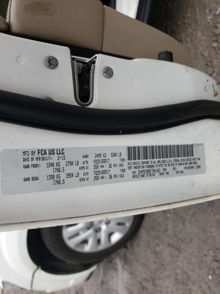 Photo 10 from auction – 2015 DODGE JOURNEY SE with VIN 3C4PDCAB5FT641421