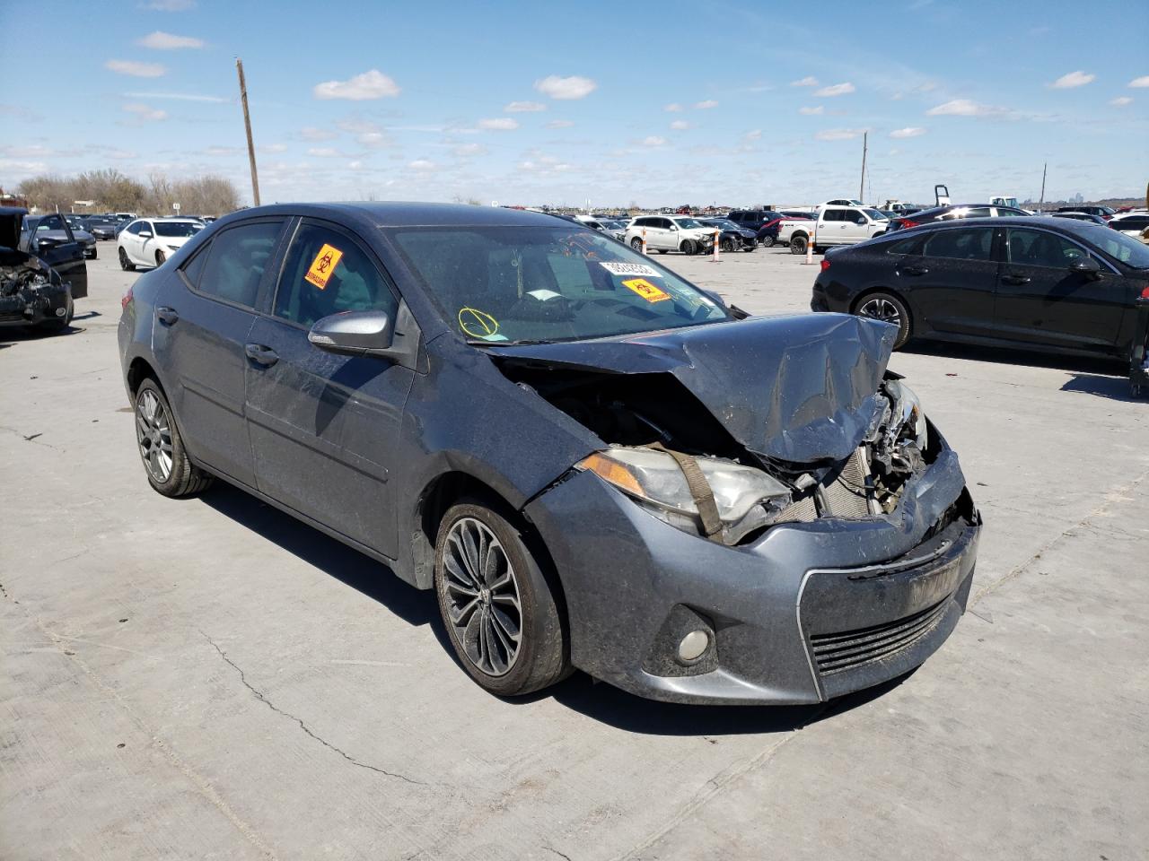 TOYOTA COROLLA L 2015 with VIN 5YFBURHE4FP329381 - Photo from auction