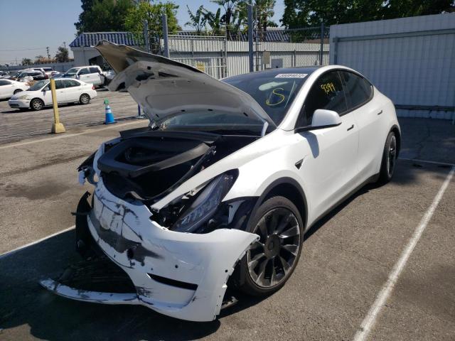 Photo 2 from auction – 2021 TESLA MODEL Y with VIN 5YJYGDEE0MF272422