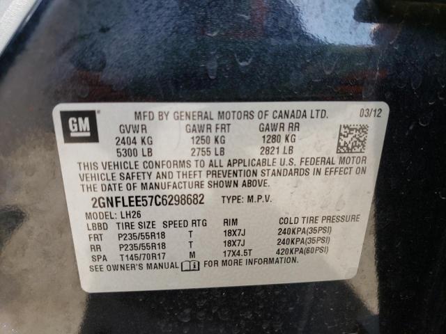 Photo 10 from auction – 2012 CHEVROLET EQUINOX LT with VIN 2GNFLEE57C6298682