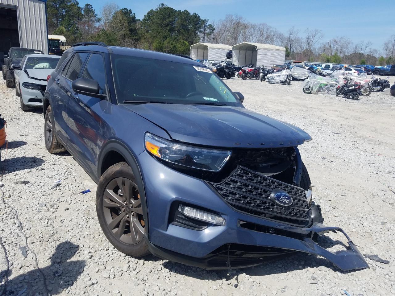 FORD EXPLORER X 2021 with VIN 1FMSK7DH2MGB86239 - Photo from auction