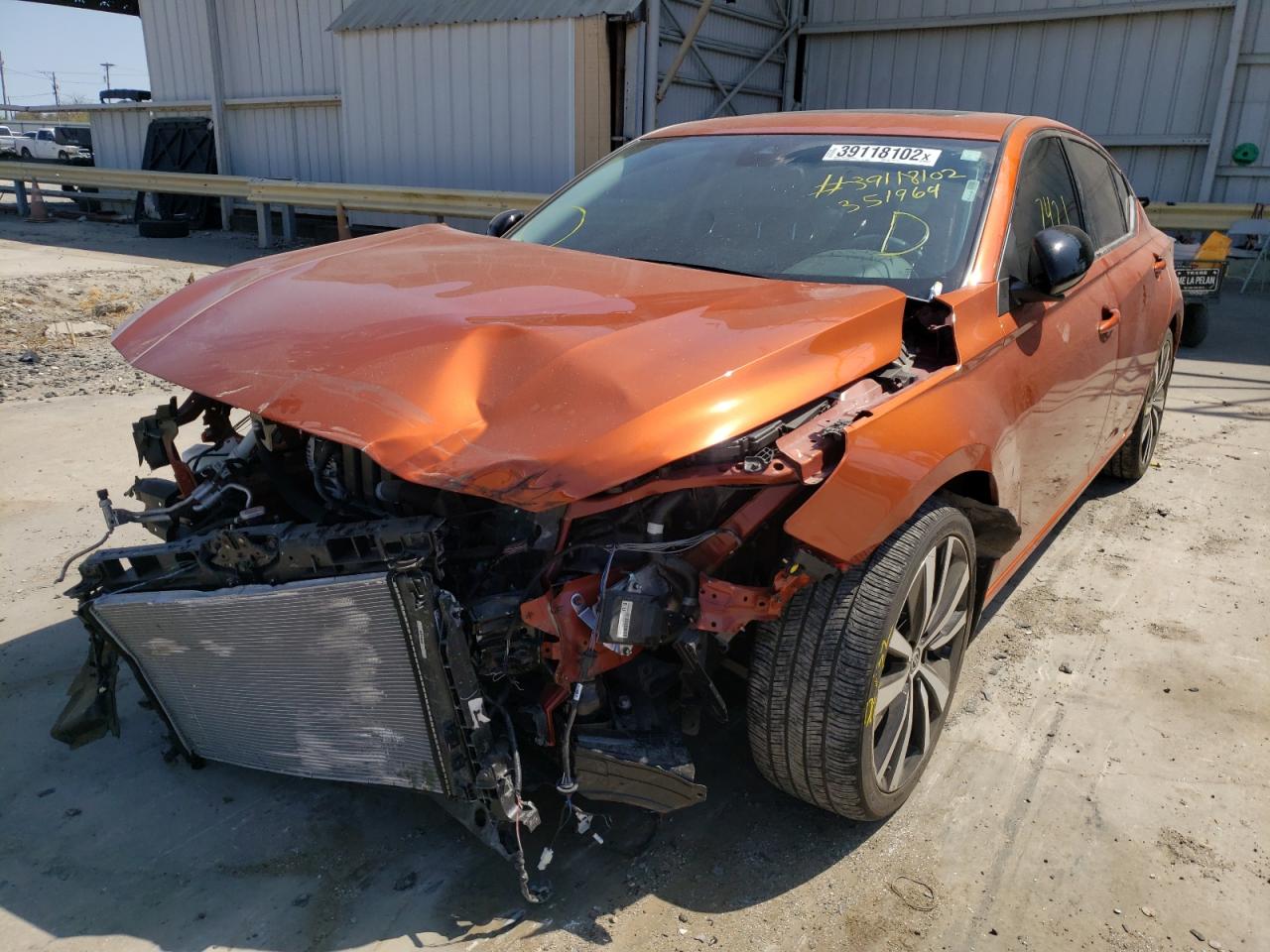 Photo 2 from auction – 2021 NISSAN ALTIMA SR with VIN 1N4BL4CVXMN351964
