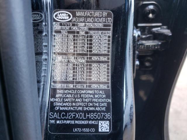 Photo 10 from auction – 2020 LAND ROVER DISCOVERY with VIN SALCJ2FX0LH850736