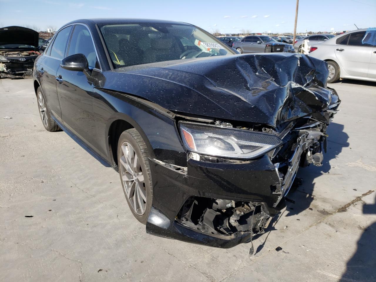 AUDI A4 PREMIUM 2020 with VIN WAUGMAF4XLA037989 - Photo from auction
