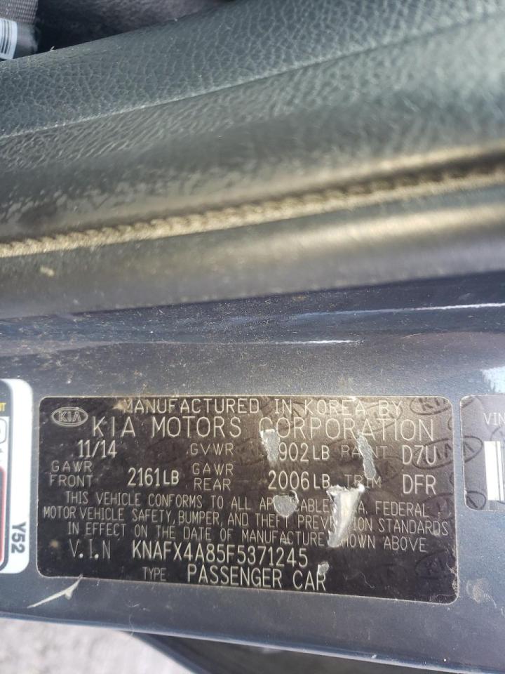 Photo 10 from auction – 2015 KIA FORTE EX with VIN KNAFX4A85F5371245