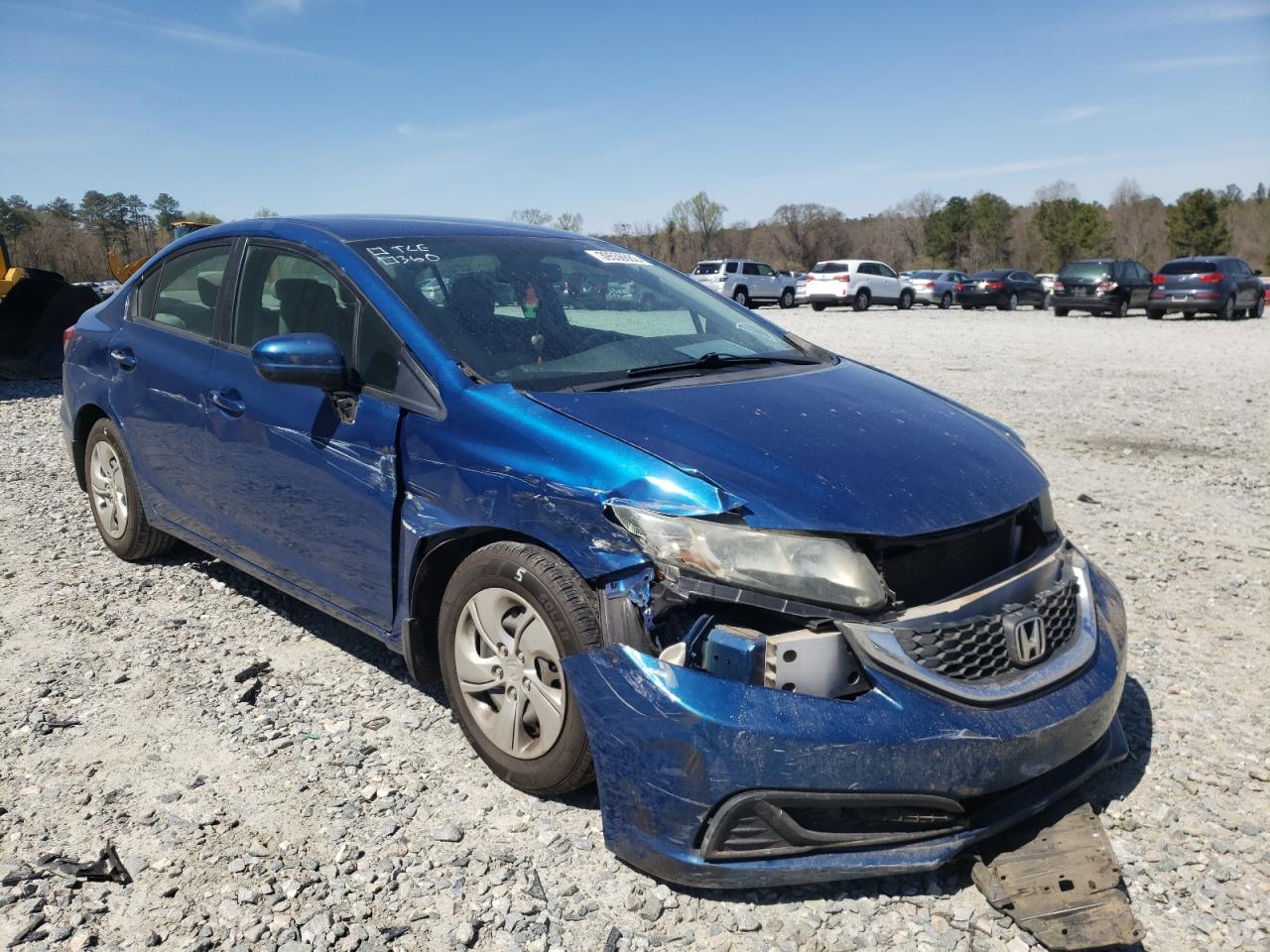HONDA CIVIC LX 2014 with VIN 19XFB2F56EE045865 - Photo from auction