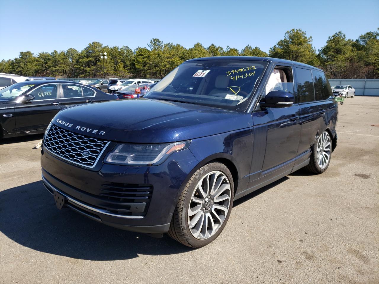 Photo 2 from auction – 2020 LAND ROVER RANGE ROVE with VIN SALGS2RU9LA414301
