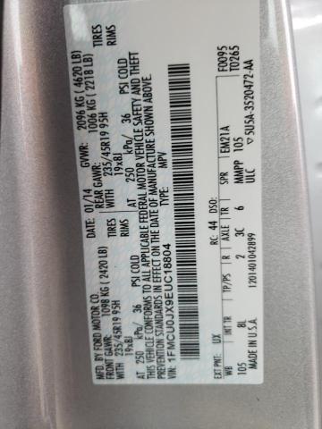 Photo 10 from auction – 2014 FORD ESCAPE TIT with VIN 1FMCU0JX9EUC18804