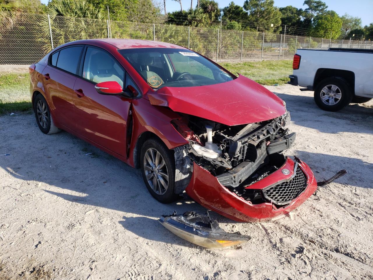 KIA FORTE LX 2014 with VIN KNAFX4A63E5063519 - Photo from auction
