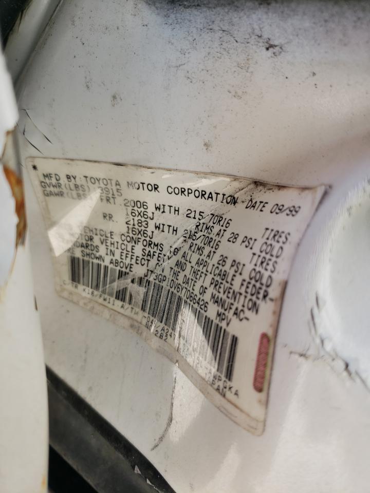 Photo 10 from auction – 2000 TOYOTA RAV4 with VIN JT3GP10V6Y7066426