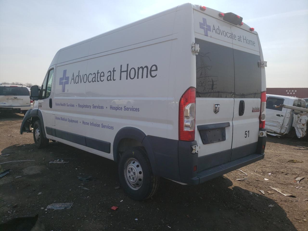 Photo 3 from auction – 2016 RAM PROMASTER with VIN 3C6TRVDG8GE132682