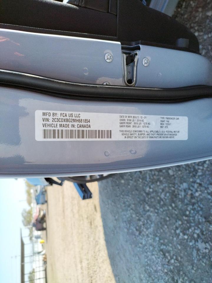Photo 10 from auction – 2021 DODGE CHARGER SX with VIN 2C3CDXBG2MH681854