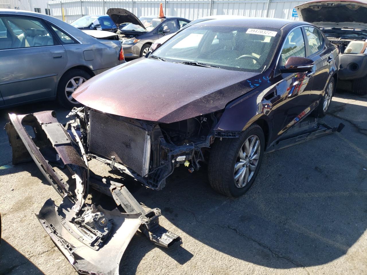 Photo 2 from auction – 2014 KIA OPTIMA LX with VIN 5XXGM4A70EG314355