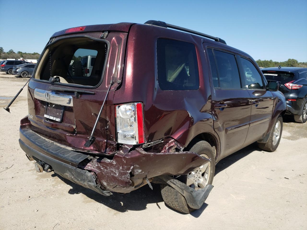 Photo 4 from auction – 2010 HONDA PILOT EXL with VIN 5FNYF3H60AB017959