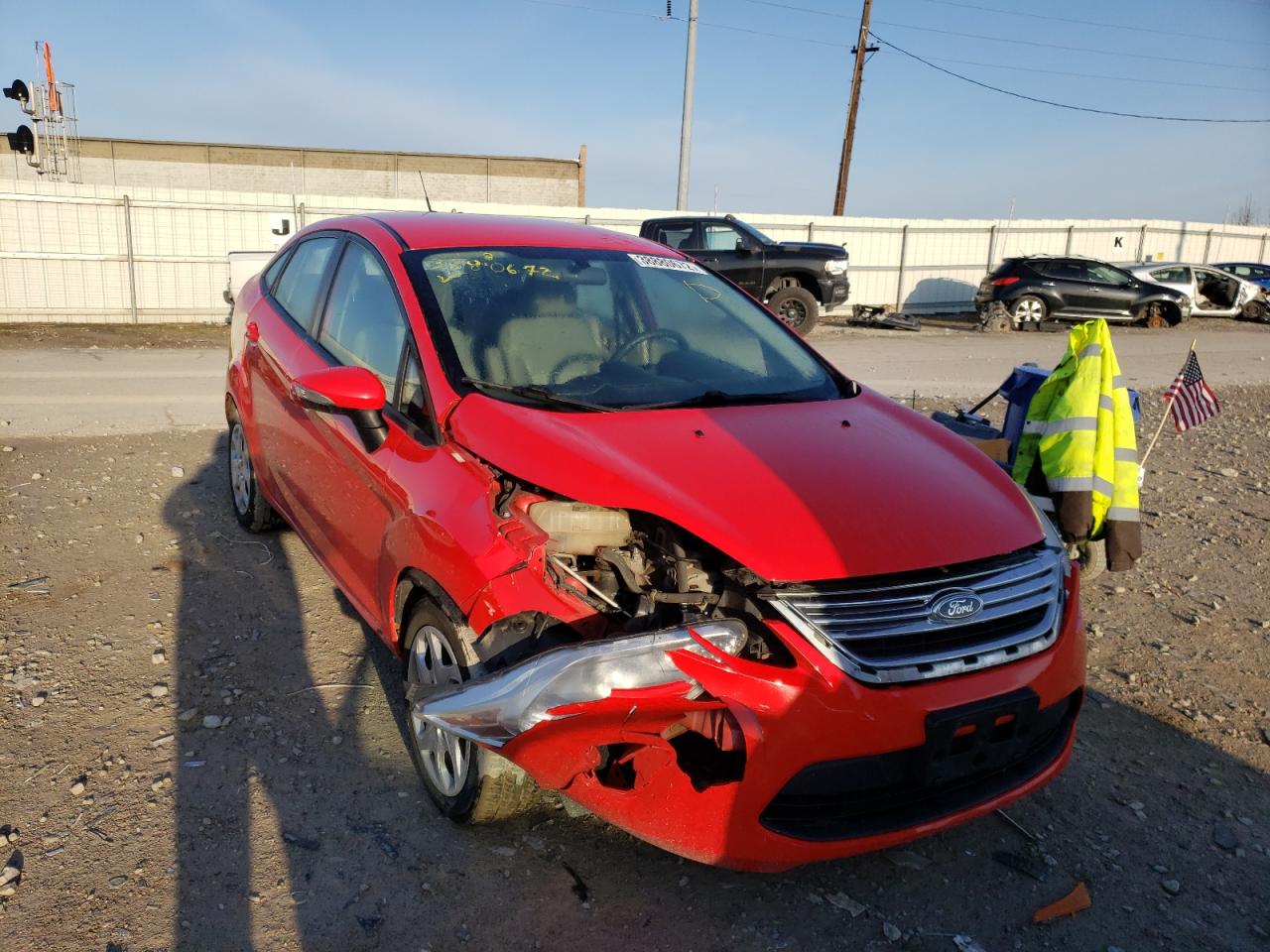 FORD FIESTA SE 2013 with VIN 3FADP4BJXDM202783 - Photo from auction