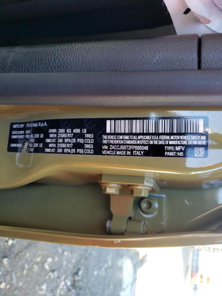 Photo 10 from auction – 2015 JEEP RENEGADE L with VIN ZACCJBBT2FPB95048