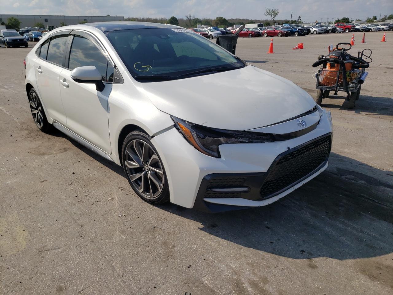 TOYOTA COROLLA SE 2021 with VIN 5YFS4MCEXMP072461 - Photo from auction