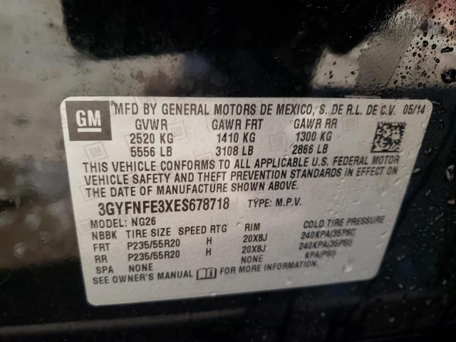 Photo 10 from auction – 2014 CADILLAC SRX PERFOR with VIN 3GYFNFE3XES678718