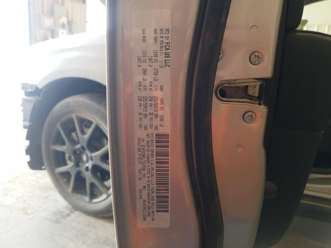 Photo 10 from auction – 2018 DODGE JOURNEY SX with VIN 3C4PDCBB9JT257536