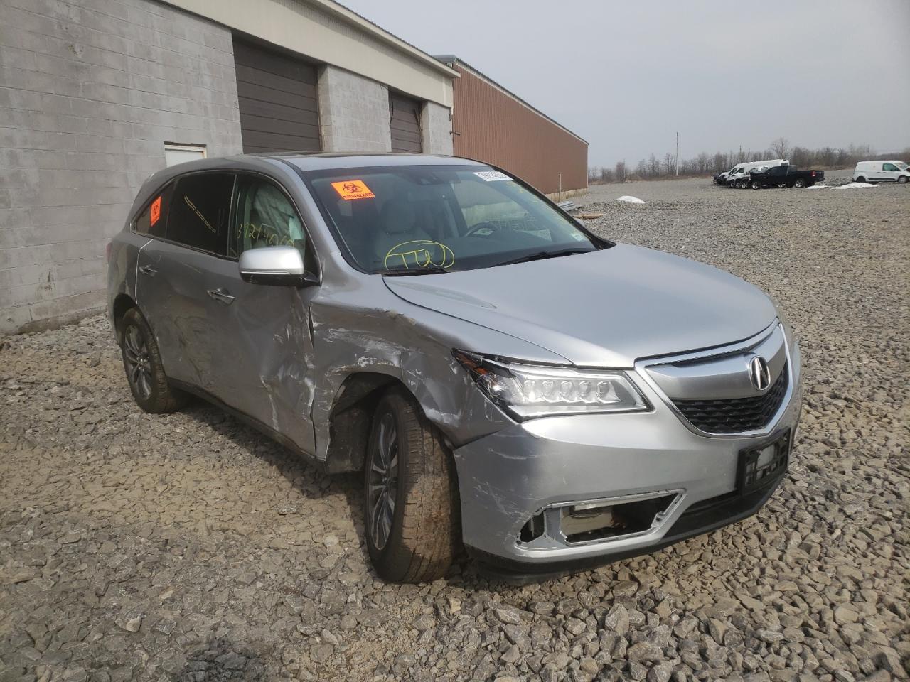 ACURA MDX TECHNO 2014 with VIN 5FRYD4H44EB035671 - Photo from auction