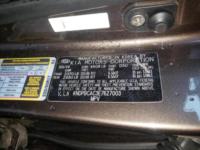 Photo 10 from auction – 2014 KIA SPORTAGE L with VIN KNDPBCAC3E7627003