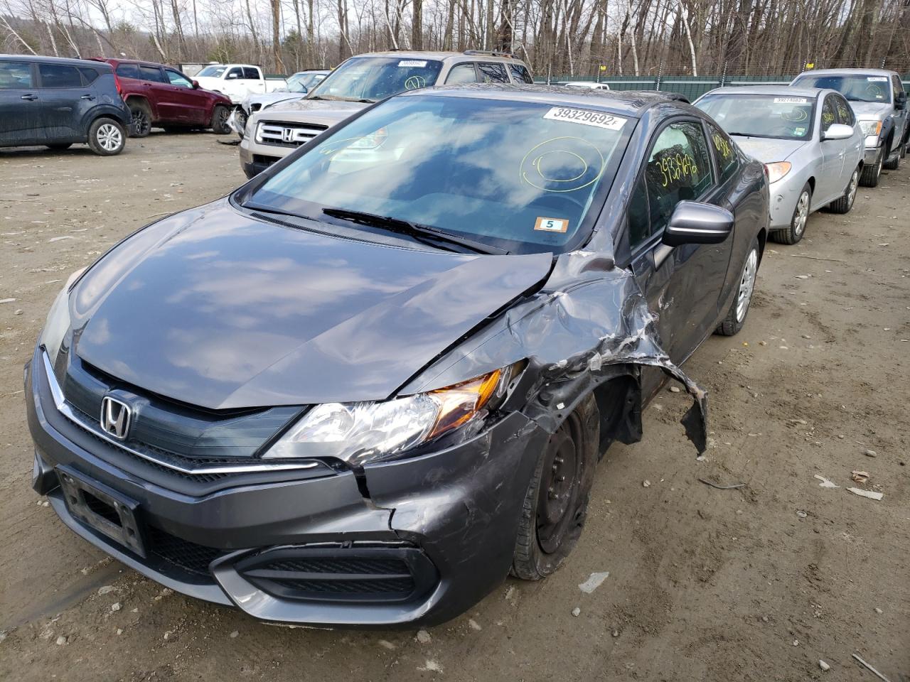 Photo 2 from auction – 2014 HONDA CIVIC LX with VIN 2HGFG3B59EH501022