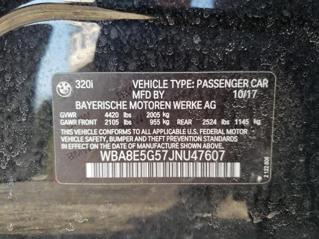 Photo 10 from auction – 2018 BMW 320 XI with VIN WBA8E5G57JNU47607