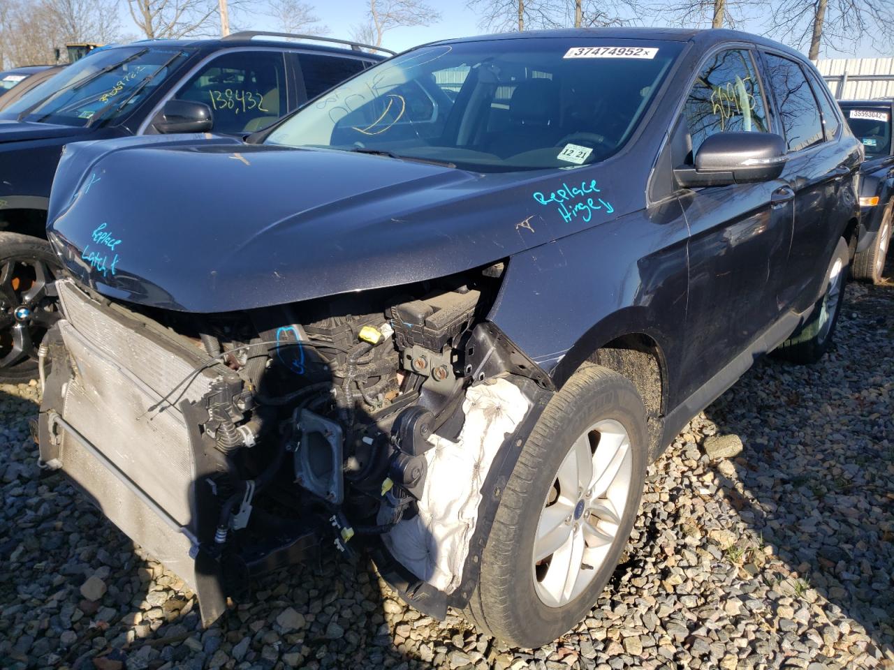 Photo 2 from auction – 2016 FORD EDGE SEL with VIN 2FMPK4J82GBC08809