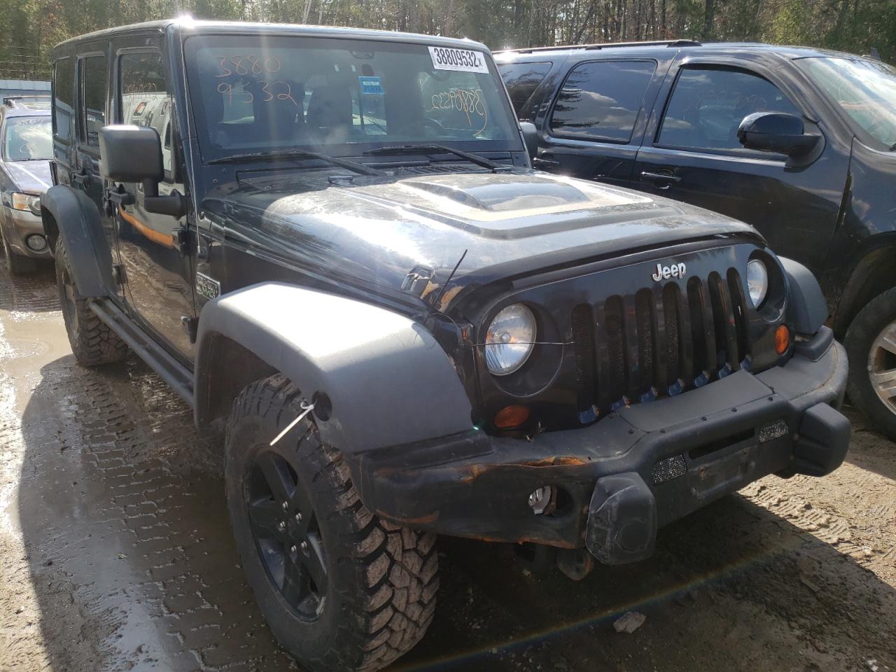 JEEP WRANGLER U 2012 with VIN 1C4BJWFG9CL237845 - Photo from auction