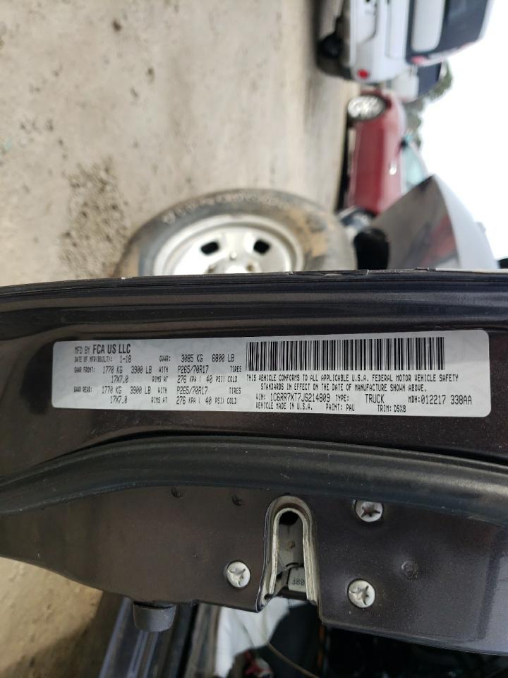 Photo 10 from auction – 2018 RAM 1500 SSV with VIN 1C6RR7XT7JS214809