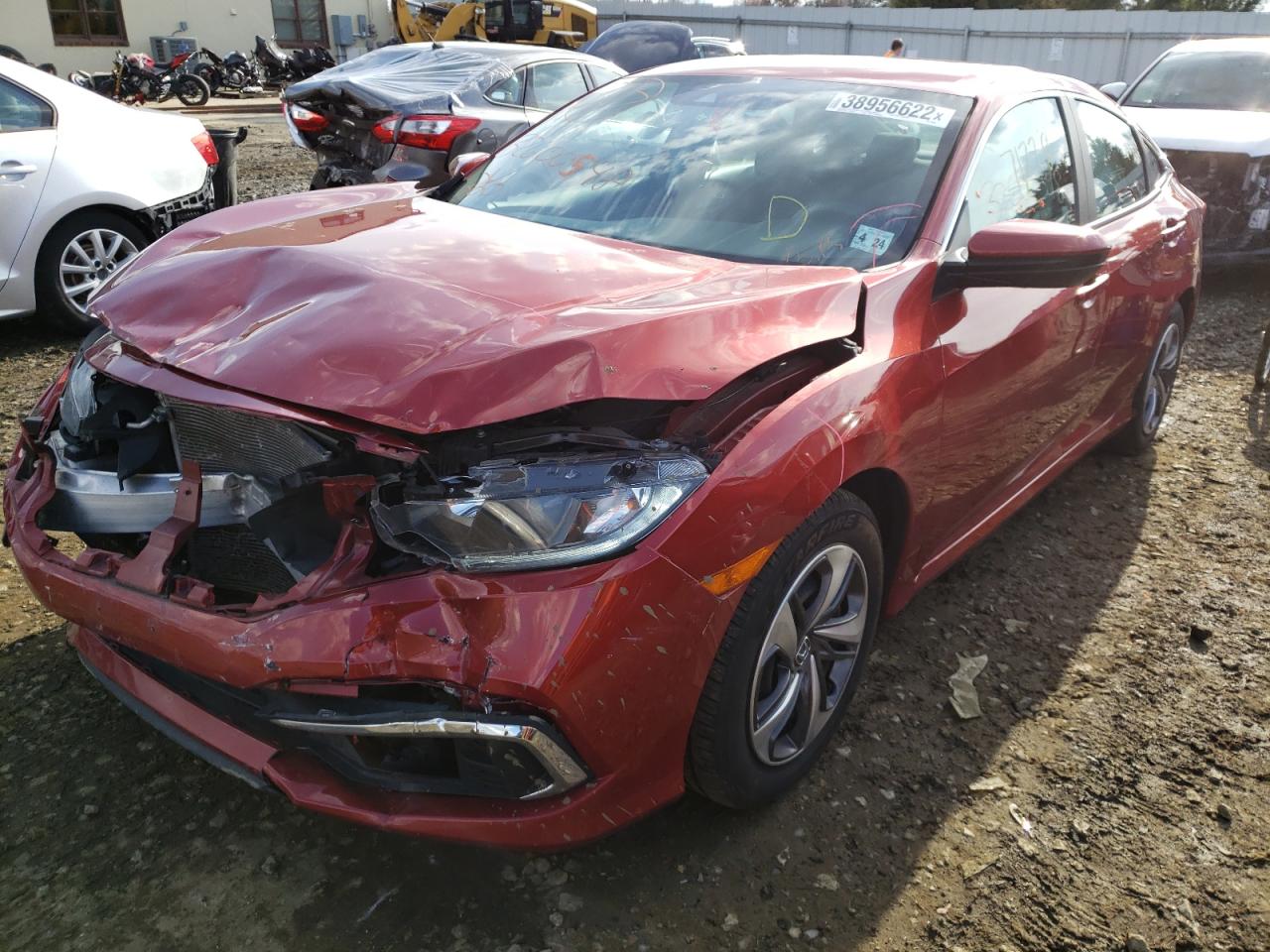 Photo 2 from auction – 2019 HONDA CIVIC LX with VIN 2HGFC2F60KH536200