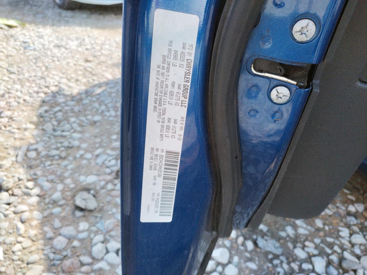 Photo 10 from auction – 2010 DODGE CHARGER with VIN 2B3CA4CD0AH291260