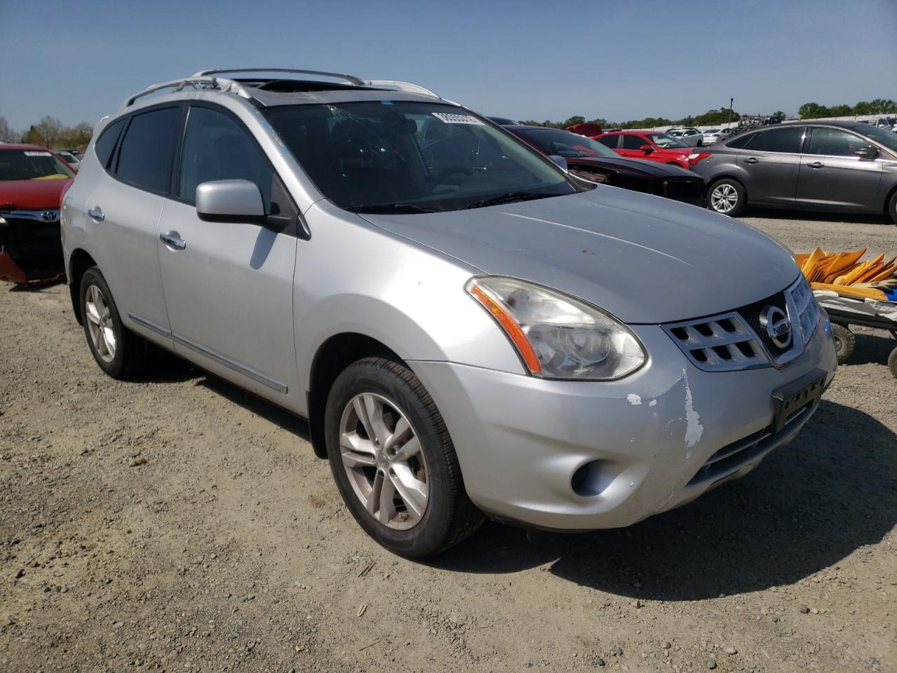 NISSAN ROGUE S 2012 with VIN JN8AS5MTXCW608887 - Photo from auction