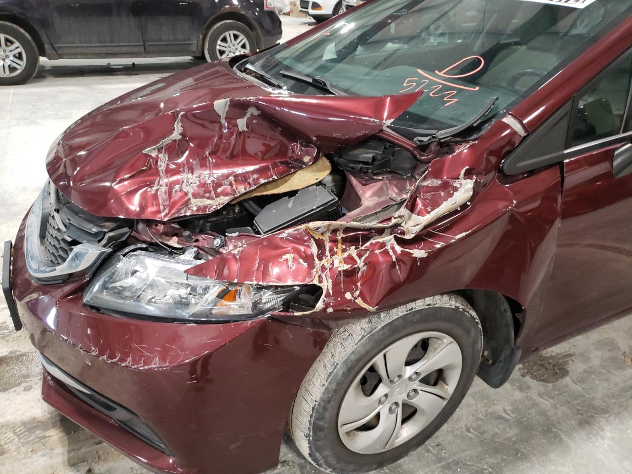 Photo 9 from auction – 2014 HONDA CIVIC LX with VIN 19XFB2F56EE075223